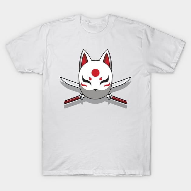 Japanese kitsune mask T-Shirt by Starkey Store